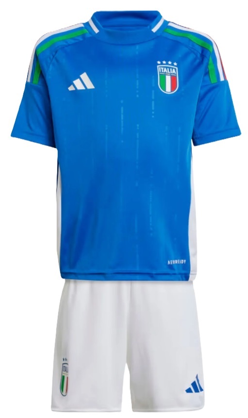 Kit infantil I Seleção da Italia 2024 Adidas oficial 